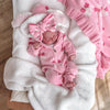 Bonnie Sherpa Hooded Romper Bubblegum Pink