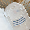 Little Love Club Stripe Bundle Blue & White - Milz & Madz