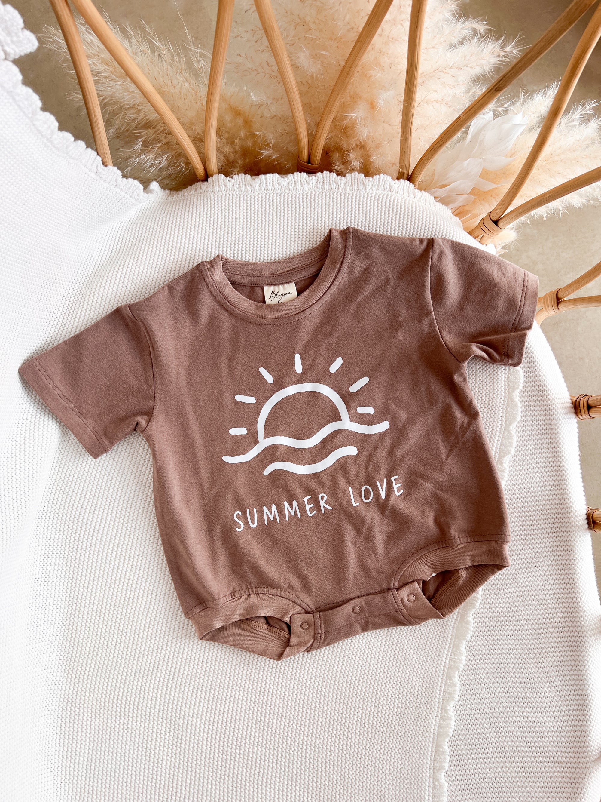 Chocolate 'Summer Love' Slouch Romper - Milz & Madz