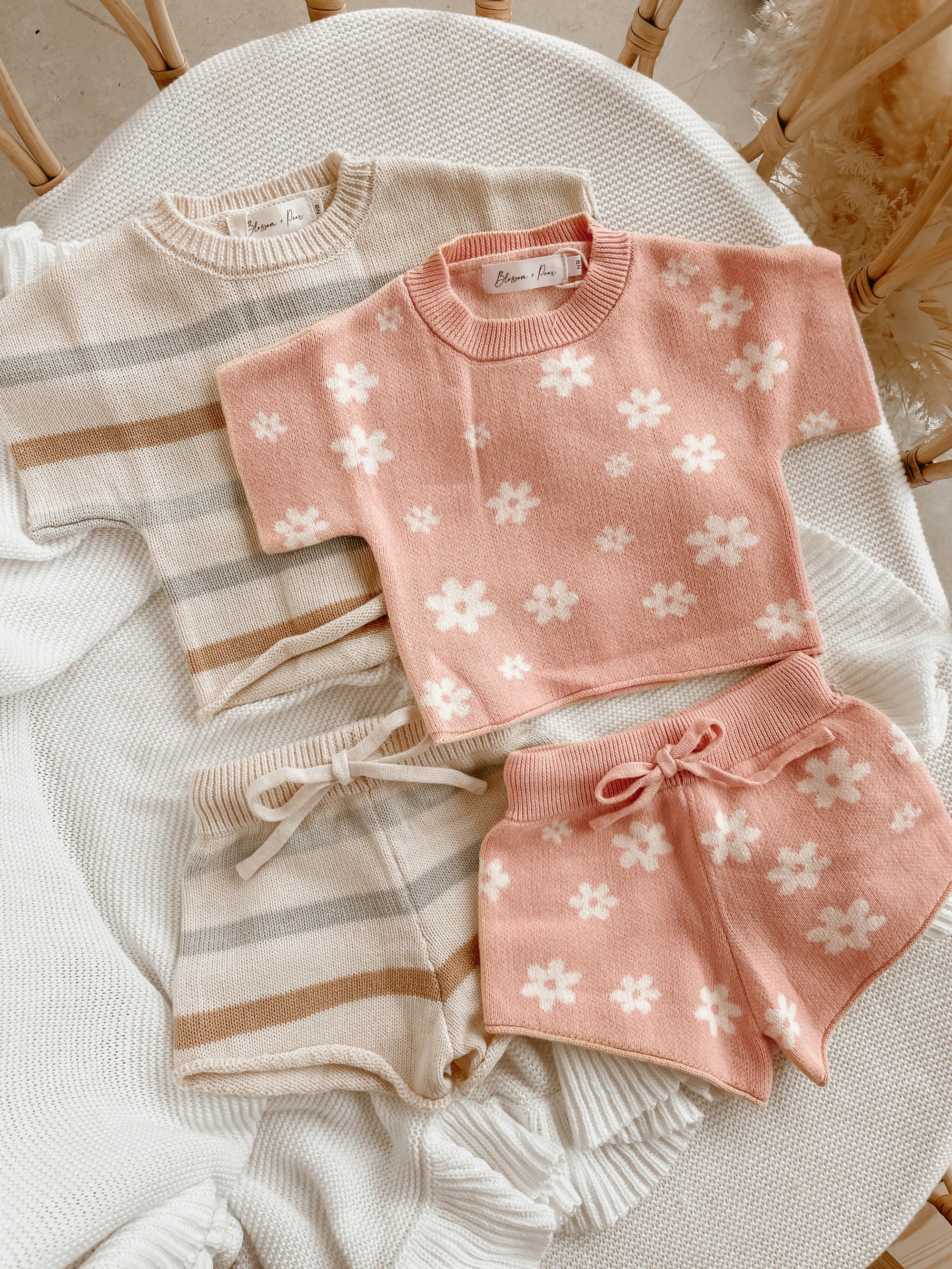 Posy Knit Set Short Sleeve - Milz & Madz