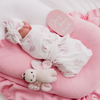 Pink Butterflies Swaddle & Topknot Set - Milz & Madz