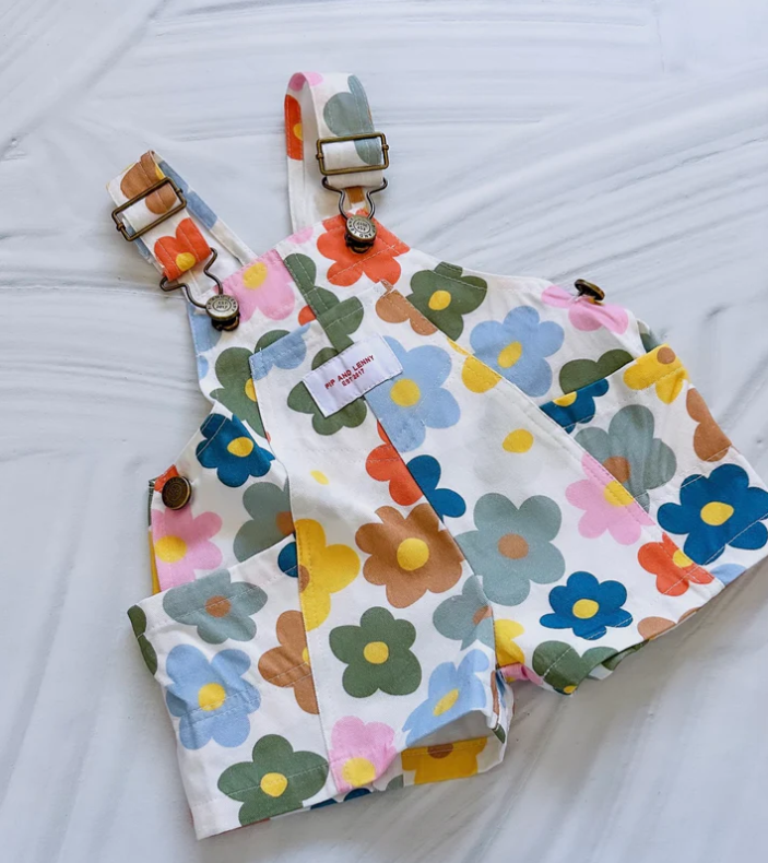 Flower Power Summer Shorteralls - Milz & Madz