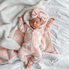 Lola Sherpa Hooded Romper Soft Pink - Milz & Madz