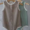 Chocolate Striped Singlet Romper - Milz & Madz