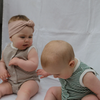 Chocolate Striped Singlet Romper - Milz & Madz