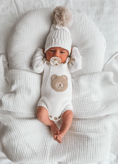 Bear Knit Romper - Milz & Madz